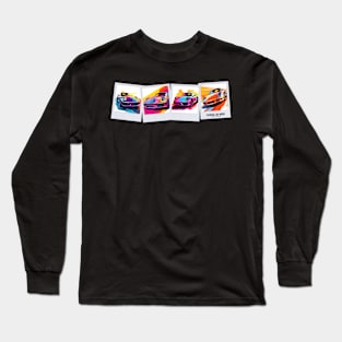 Flat Six Polaroid lineup... Long Sleeve T-Shirt